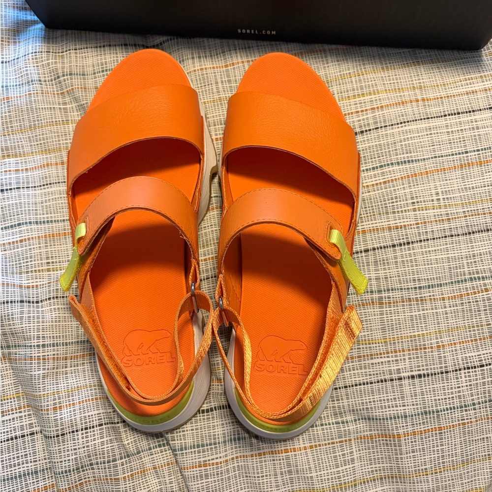 Sorel Orange Sandals - Picture 9 of 12